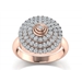 Diamond Ring EZ PN-21001R_3D ROSE GOLD