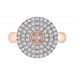 Diamond Ring EZ PN-21001R_TOP ROSE GOLD
