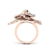 Diamond Ring EZ R-217_FRONT ROSE GOLD