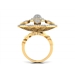 Diamond Ring EZ R-219_FRONT YELLOW